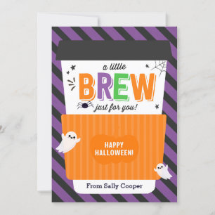 Convites Titular do Cartão-Presente de Café de Halloween pa