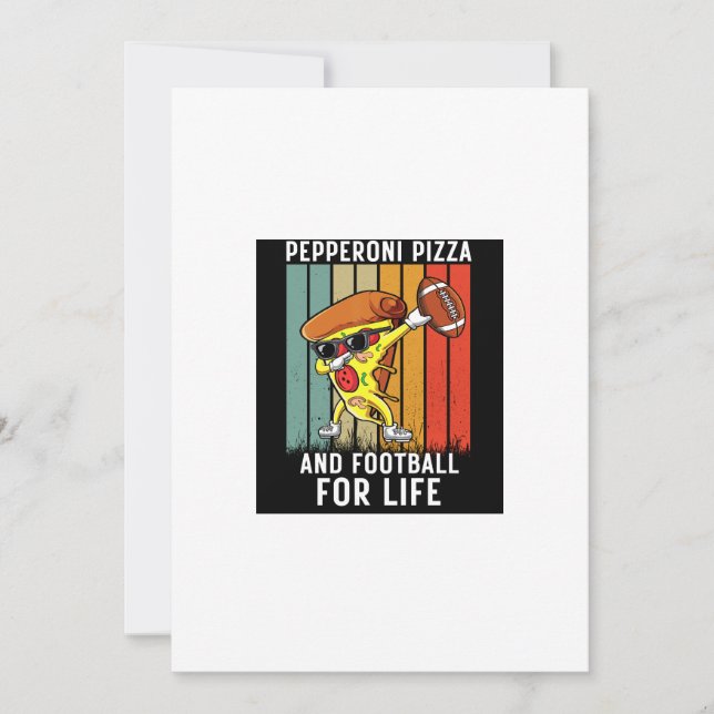 Convites Título: Vintage American Football Illustration (Frente)