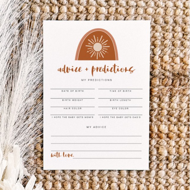 Convites TNLEY Terracotta Rainbow Advice & Predictions Inv (Criador carregado)