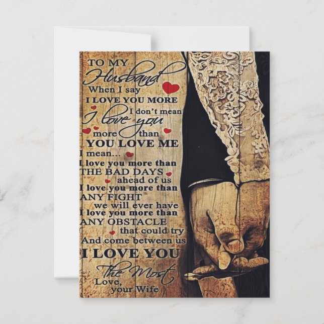 Convites To My Husband Gift, Indoor Decor (Frente)