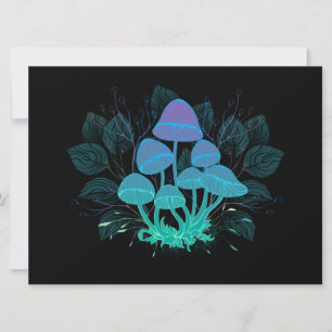 Convites Toadstools em arbustos