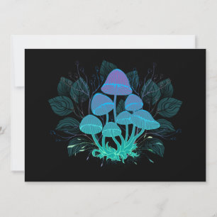 Convites Toadstools em arbustos