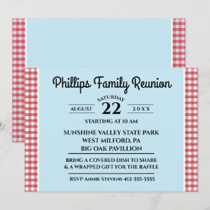 Convites Toalha de Mesa Xadrez Vermelha e Branca Reunião de