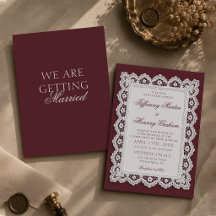 Toalha de Renda Burgundy Casamento de Luxo