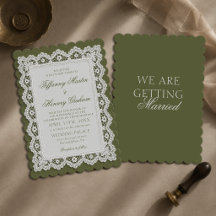Toalha de Renda Old Money Verde Oliva Casamento