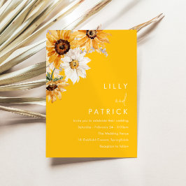 Convites Todas as estações Sunshine Sunflower Casamento