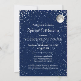 Convites Todas as finalidades | Starry Night with Moon