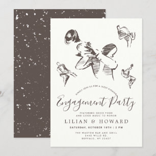 Convites Todo Esse Jazz  Jazz Festa de noivado