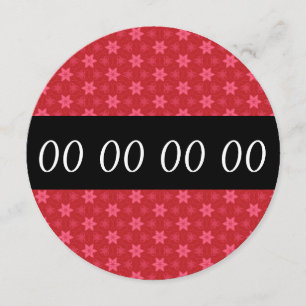 Convites Todo o VERMELHO moderno da festa de aniversário do