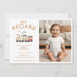 Convites Todos A Bordo De Qualquer Aniversário De Comboio I