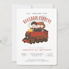 Convites Todos a bordo dos Hogwarts Express Aniversário Mág