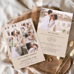 Convites Todos Em Um Casamento De Foto Minimalista Terracot<br><div class="desc">Capture a essência da sua história de amor com o nosso Convite Minimalista de Casamento de Fotos All-In-One. Este design elegante e elegante permite-lhe mostrar a sua fotografia de noivado favorita juntamente com os seus detalhes de casamento, tudo num cartão conveniente. Com sua estética minimalista e linhas limpas, esse convite...</div>