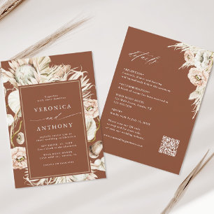 Convites Todos Em Um Casamento De Grass Terracotta De Prote