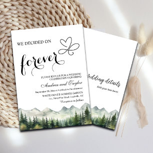 Convites Todos em Um Decidimos o Casamento Casual para semp