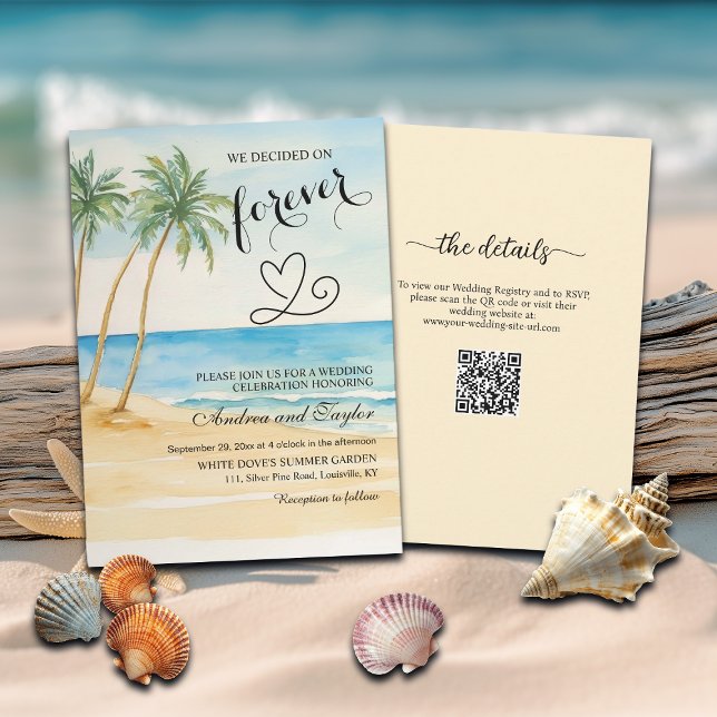 Convites Todos em Um, decidimos o casamento do código QR pa (Criador carregado)