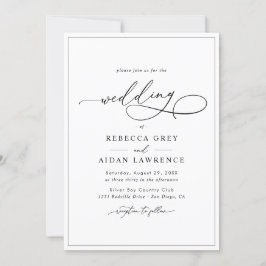 Convites Todos Em Um Esboço Elegante Sage Green Casamento