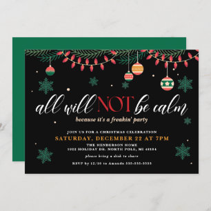 Convites Todos Não Serão Convidados De Natal Engraçado.