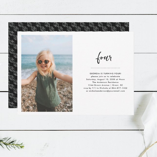 Convites Todos os anos | Festa de aniversário de Fotografia (Criador carregado)