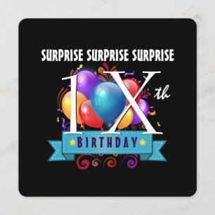 Convites Todos os balões de aniversário SURPREENDENTES DE