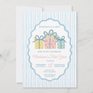 Convites Todos os dias é um presente Primeiro Aniversário, 