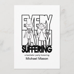 Convites Todos os dias estou sofrendo - Convidados do Bache