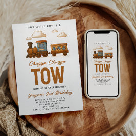 Convites Todos os segundos aniversários do comboio de alta