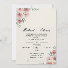 Convites Together with Their Families Wedding Invitation Wo