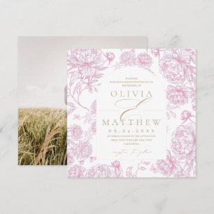 Convites Toile De Jouy Casamento Francês