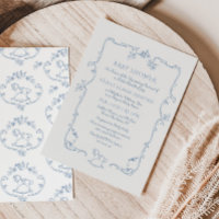 Toile de Jouy Chá de fraldas de moldura de brinque
