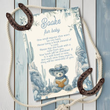 Toile Little Cowboy Bear Bear Livros para Bebê