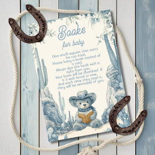 Convites Toile Little Cowboy Bear Bear Livros para Bebê