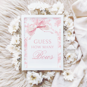 Convites Toile rosa Quantos Arcos Jogos Chás de fraldas Sin