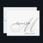 Convites Tom em Monogramas de tonalidade<br><div class="desc">Este tom deslumbrante em designs monográficos de tom é 100% personalizável,  e eles são perfeitos para seus convites para casamento,  sua recepção,  ou como presentes para o casal feliz. Altere fontes e cores clicando em "personalizá-las". Divirta-se com fazer desses designs de monograma.</div>