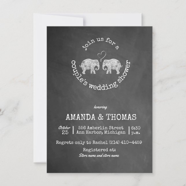 Convites Toneladas de Casal de quadro-negro de amor (Frente)