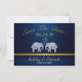 Convites TONELADAS DE Casal Elefante-AMOR Indiano Salvar a