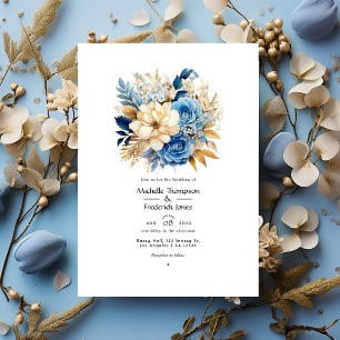 Convites Tons Florais de Praia para Casamento de Verão
