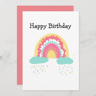 Convites Tootsie Fruity Rainbow Happy Birth