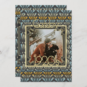 Convites Tópico em Gatsby Art Deco chic de 1920
