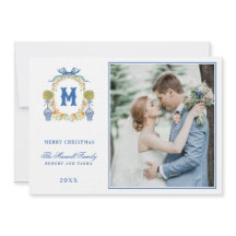 Tópico laranja na Chinoiserie Pote Crest Monograma