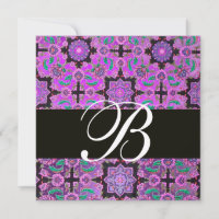 TOPKAPI PURPLE BLACK MONOGRAM cor-de-rosa verde