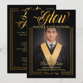 Convites Toque dourado Ilumine seu futuro.