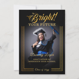 Convites Toque dourado Ilumine seu futuro.