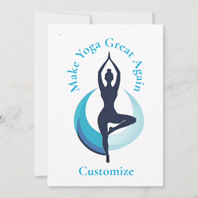 Convites Tornar Excelente Yoga Novamente Thunder_Cove (Frente)