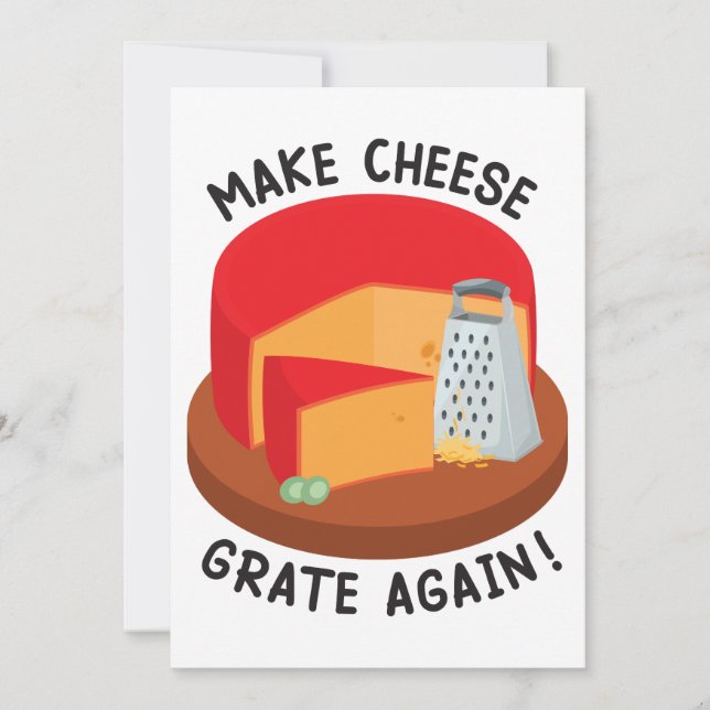 Convites Tornar Grata De Queijo Novamente (Frente)