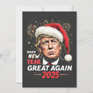 Convites Torne o Ano Novo Ótimo de Novo 2025 Trump Noite de