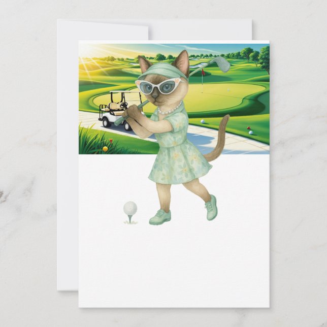 Convites Torneio de Gato Golfista (Frente)