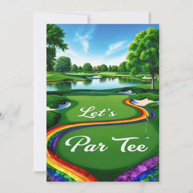 Convites Torneio de Golfe do Orgulho (Frente)