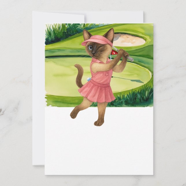 Convites Torneio Golfer Cat (Frente)