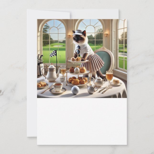 Convites Torneio Golfer Cat (Frente)