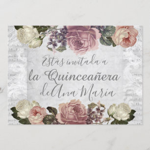 Convites Torre Eiffel elegante lamentável da Quinceanera